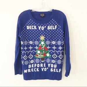 Well Worn | Deck Yo’ Self Christmas Sweater | S
